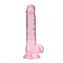 7" / 18 cm realistic dildo with balls