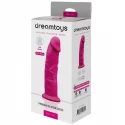REAL LOVE DILDO 7.5INCH FUCHSIA