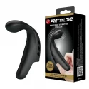 Pretty Love Rechargeable Vibrating Finger Sleeve, 10 functions of vibration, Silicone, Black