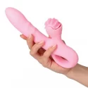 Wibrator ze stymulacją łechtaczki Pink Taste Rabbit