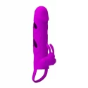 Pretty love 5,5 inch vibrating penis sleeve black