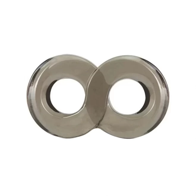 STAY HARD COCK RING AND BALL STRAP BLACK
