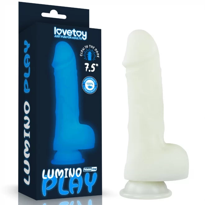 Dildo silikonowe świecące w ciemności Lumino Play