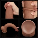 Realistyczne dwuwarstwowe dildo King Sized Sliding Skin Dual 13,5"