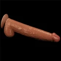 Realistyczne dwuwarstwowe dildo King Sized Sliding Skin Dual 13,5"