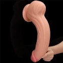 Realistyczne dwuwarstwowe dildo King Sized Sliding Skin Dual 12"