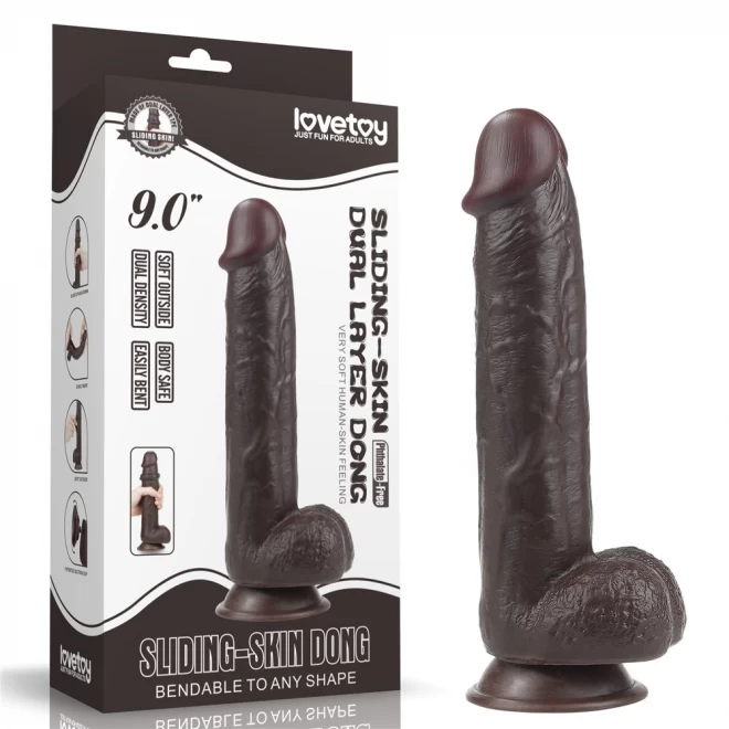 Dildo z ruchomą skórą Sliding Skin Dong