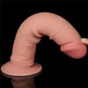 DILDO 8'' SLIDING SKIN DUAL LAYER DONG FLESH