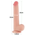 Dildo Sliding Skin Dual Layer Dong Flesh