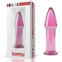 5" Glass Romance Anal Plug Black