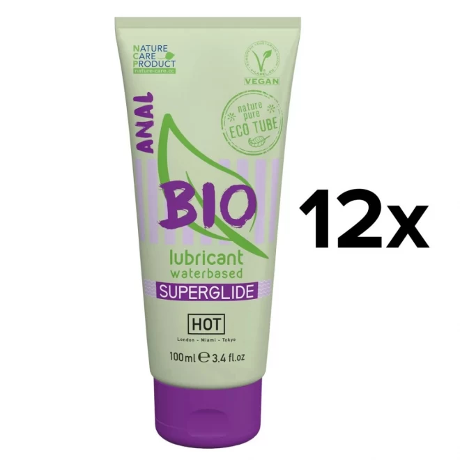 Hot bio lubricant superglide anal 100ml - 12er paket