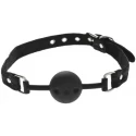 KNEBEL BLACK SILICONE BALL GAG
