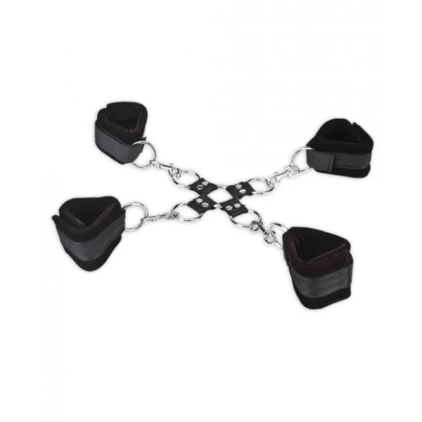 Zestaw kajdanek na ręce i nogi Lux Fetish Hogtie Set (5pcs.)