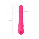 JOS Vibrator-pulsator JOS COTOX with vacuum stimulation, silicone, pink, 23 cm
