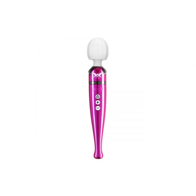 Pixey deluxe wand massager pink chrome