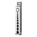 A-TOYS, Anal chain, silicone, black, 28,3 cm