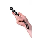 A-TOYS, Anal chain, silicone, black, 28,3 cm