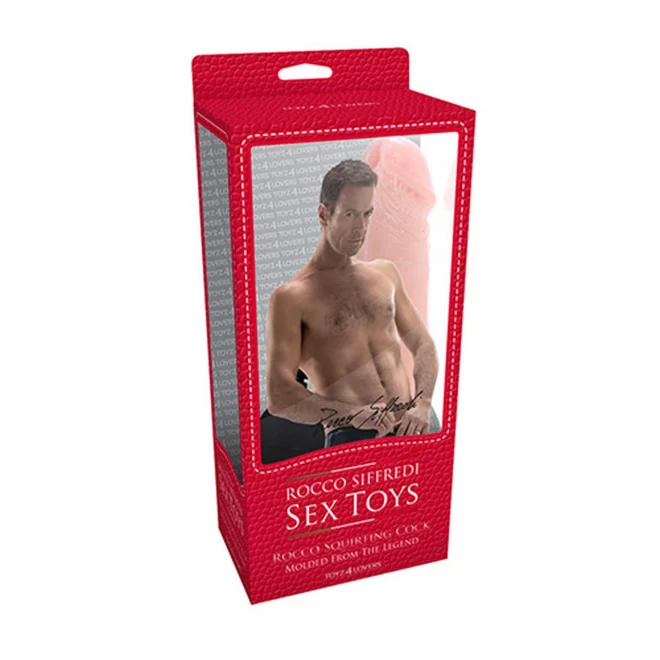 Realistyczne pompowane dildo Rocco Realistic Sqiirting Cock