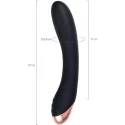 Unrealistic vibrator WANAME D-SPLASH STREAM, silicone, black, 21 cm