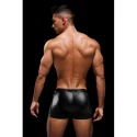 ENVY LACE-UP WETLOOK TRUNKS BLACK RED, L/XL