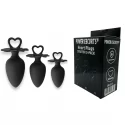 Zestaw korków analnych Power Escorts Heart Plug Anal Starter 3-Pack