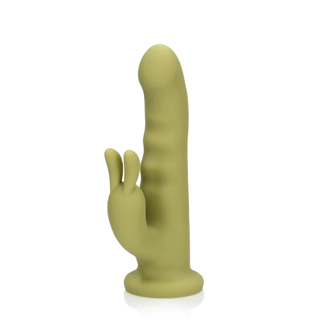 Ultra soft silicone rotating rabbit vibrator - spring sage