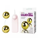 Golden balls, two vibrators, multispeed, 2aa batteries,abs
