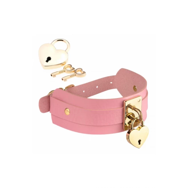 KINKY DIVA HEART LOCK & KEY COLLAR
