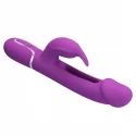 PRETTY LOVE - Kampas Rabbit 3 in 1, multifunction vibrator with tongue violet