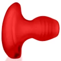 Oxballs - glowhole-1 hollow buttplug with led light large red