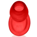 Oxballs - glowhole-1 hollow buttplug with led light large red
