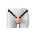 FANTASY X-TENSIONS ELITE 6" SILICONE HOLLOW STRAP-ON - DUAL DENSITY - LIGHT