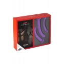 VIRGITE UNIVERSAL HARNESS WITH PURPLE DILDO SET SIZES S M L PURPLE