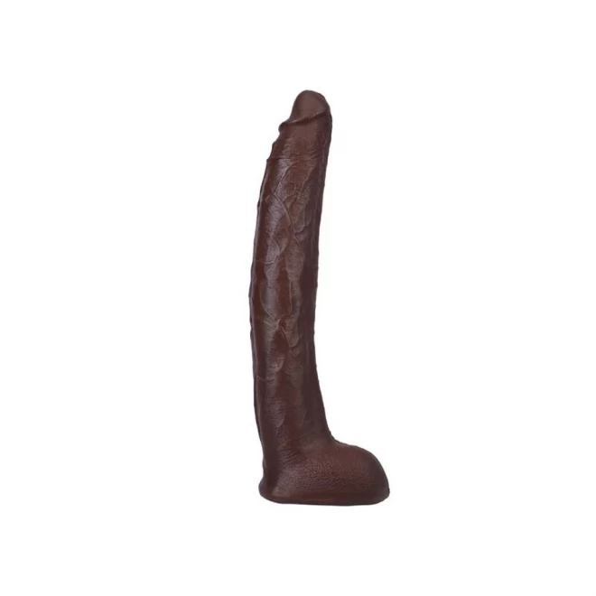Damion dayski - realistic ultraskyn dildo - 12 / 30 cm - chocolate