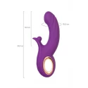 Vibrating roller with Up&Down functions by JOS Julli, silicone, purple, 20.5 cm