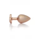 Plug-Jewellery Pearl Pink Heart PLUG- Clear L