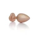 Plug-Jewellery Pearl Pink Heart PLUG- Clear L