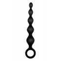 NMC 5.5 INCH RIBBED SILICONE ANAL BEADS BLACK