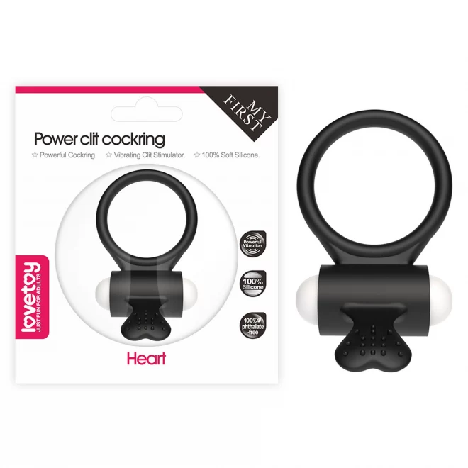 Ring z wibracją Power Clit Cockring Black