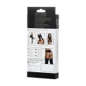 Glossy belt for stockings and panties ALMIRA - black S