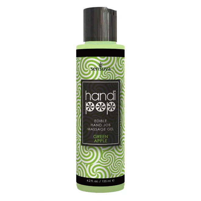 Żel do masturbacji jadalny Sensuva Handipop Green Apple 125 ml