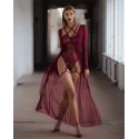 Promees batty burgundy body harness