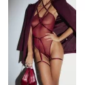 Promees batty burgundy body xs/s