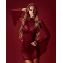 Promees mara burgundy sukienka xs/s