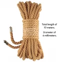 LINA DO KRĘPOWANIA REBELLION NATURAL KNOT BONDAGE ROPE