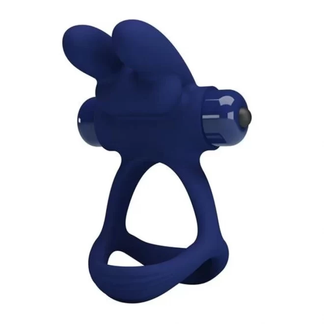 Pretty Love Powerful Vibro Cock Ring Bunny Blue