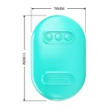 ABS, 3 intensities of electric stimulation, 7 vibration settings, USB rechargeable.