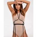 Harness z pasem do pończoch Promees Nella Garters Belt