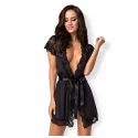 810-pei-1 szlafrok i stringi czarny s/m