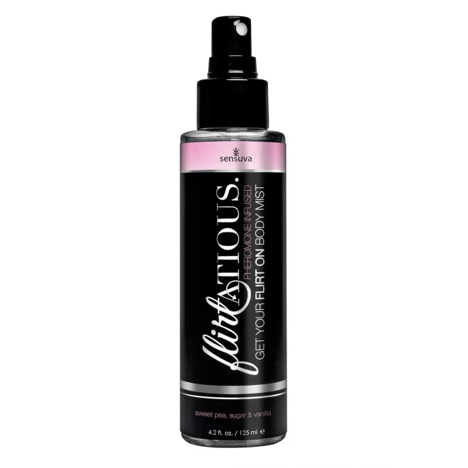 SENSUVA FLIRTATIOUS BODY MIST VANILLA, SUGAR, AND SWEET PEA 125ML